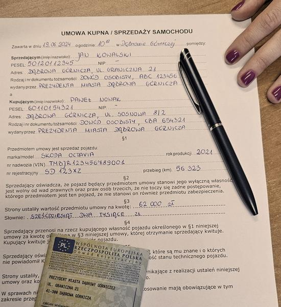 Błędy przy zgłoszeniu auta