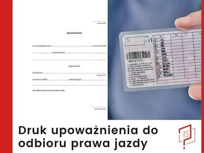 Dokumenty do odbioru prawa jazdy