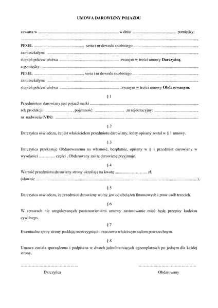 Rejestracja pojazdu