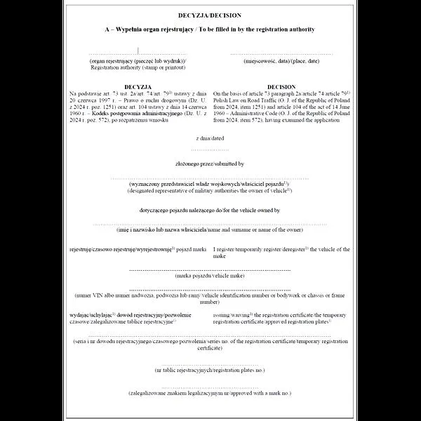 Wyrejestrowanie pojazdu online